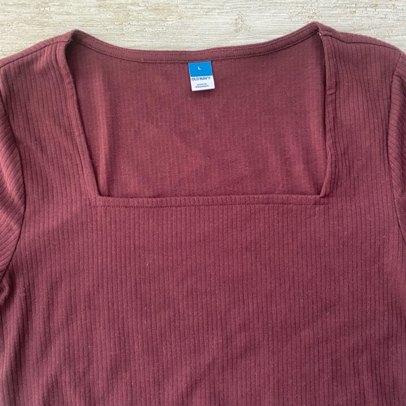 NWT long sleeve body suit size large maroon in color - Picture 4 of 4